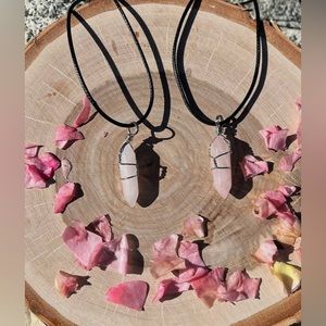 Rose quartz pendant